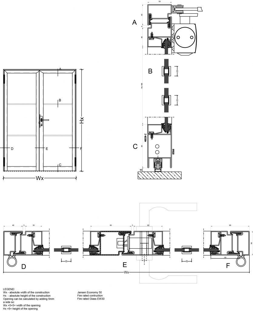 Internal Fire Rated Doors with Glass FD30 | Sliding Fire Resistant