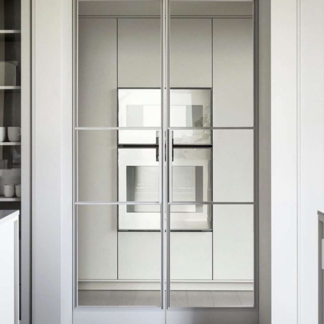 slim steel doors