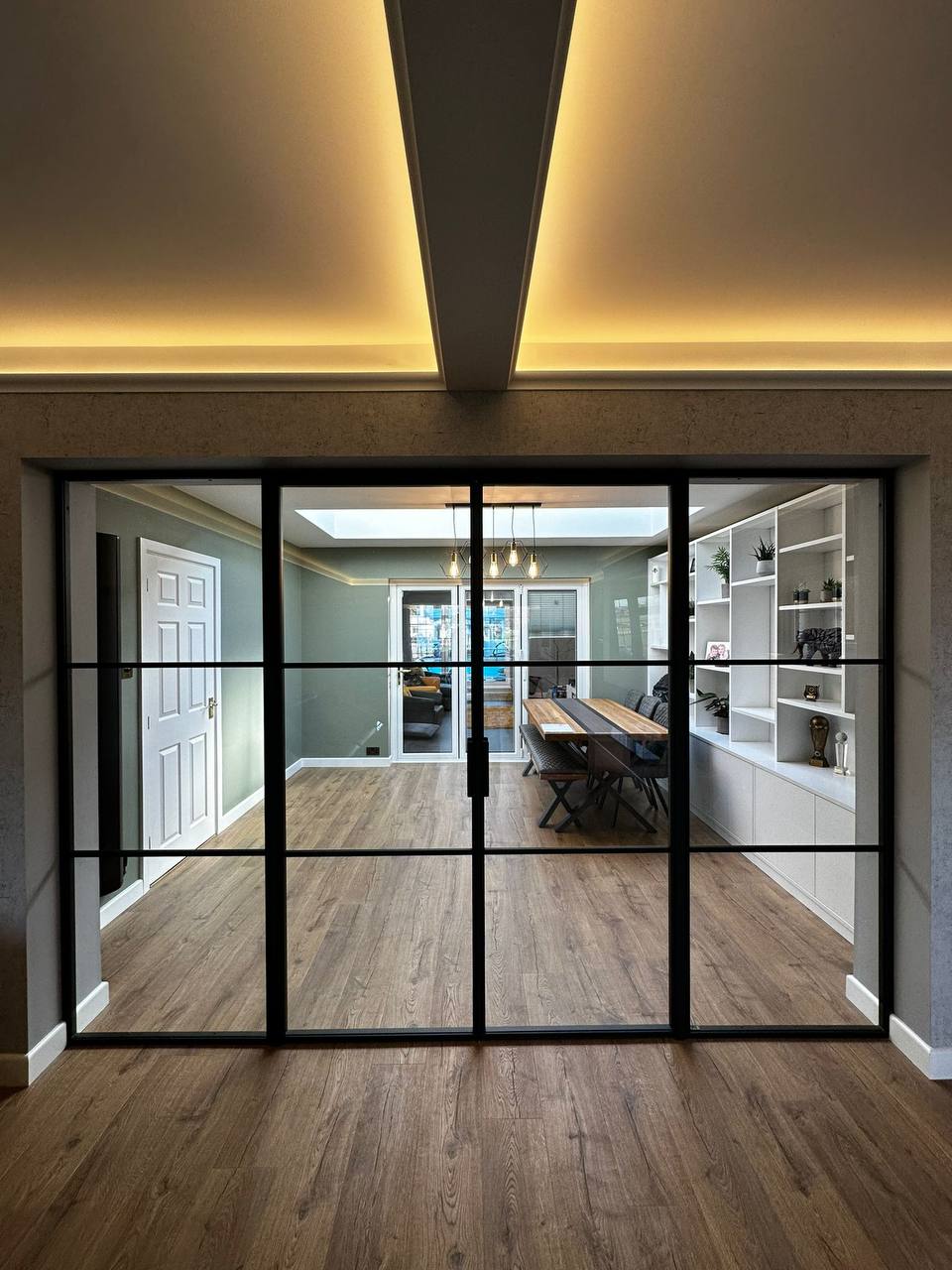 french doors with screens