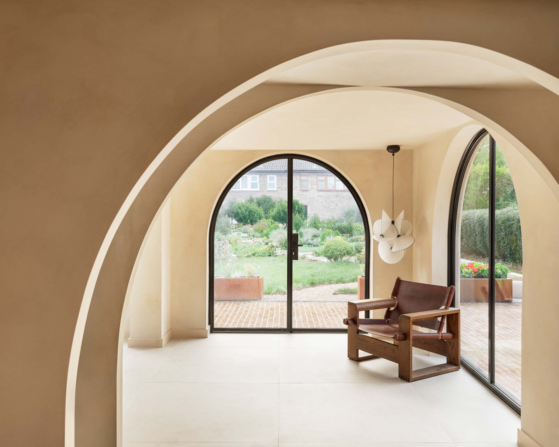 external arched doors
