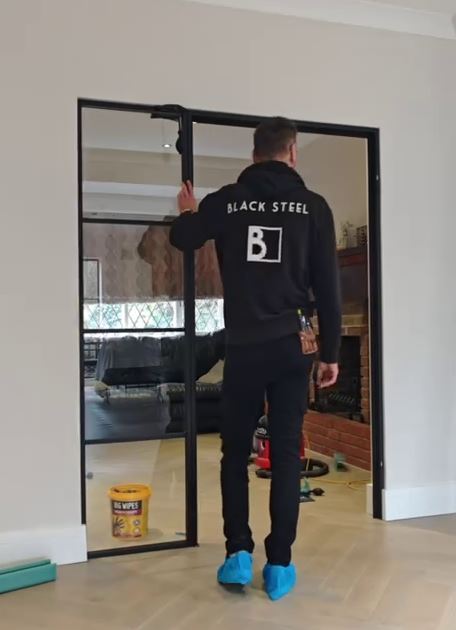 steel door installation