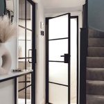 steel doors with glass